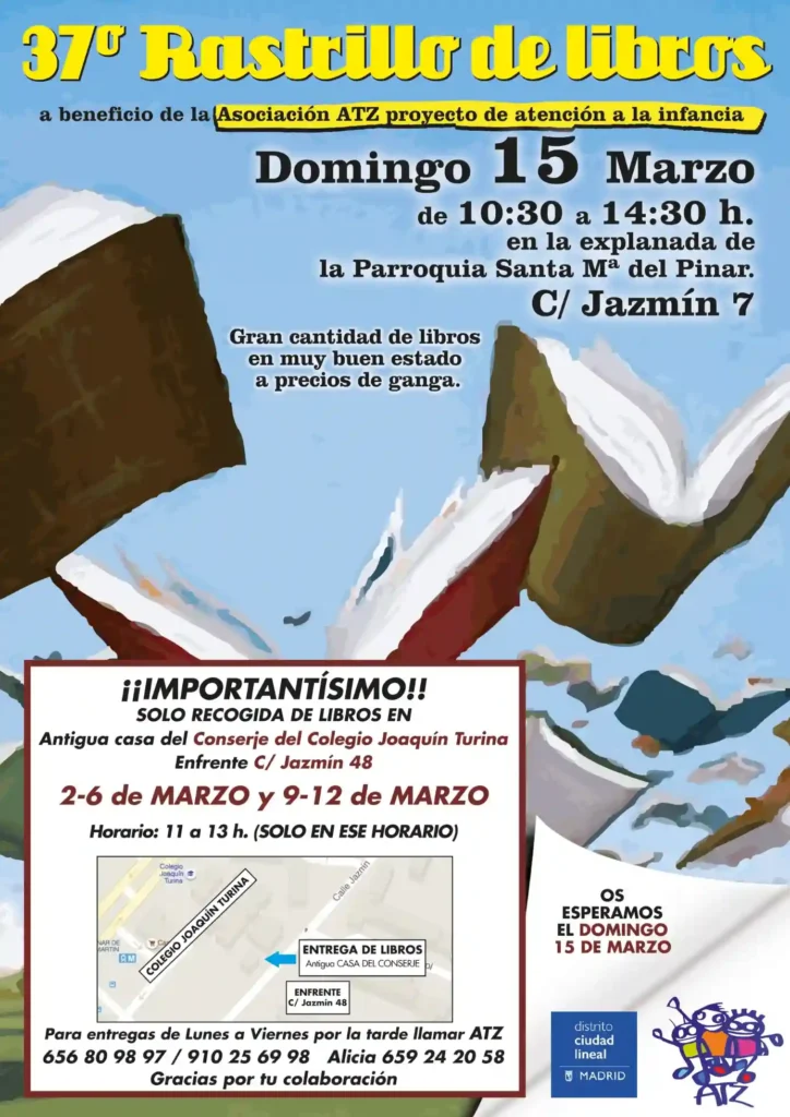 Rastrillo de libros - Domingo 15 de Marzo